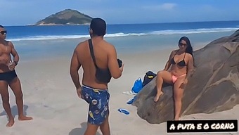 Beach Photoshoot Leads To Steamy Sex With Two Black Guys