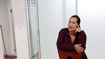 Latina Stepmother Interrupts Lover'S Phone Call And Takes Over
