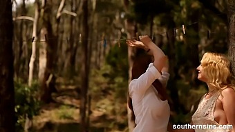 Australian Lesbians Embrace Nature'S Beauty