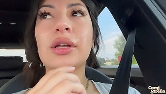 Amateur Latina Gives Mind-Blowing Blowjob And Poses With Cum On Face In Public