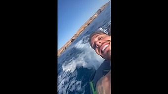 My Brazilian Buddy Gets An Insane Ride On The Jet Ski With Chris Diamond