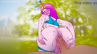 Cartoon Princess Bubblegum Gets Down And Dirty For A Chocolate Treat In The Park!