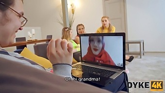 Lesbian Video For 4k Resolution Featuring Outstanding Grandson