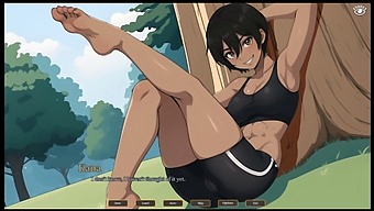 Hentai Game Features Adorable Girlfriend'S First Anal Experience In The Woods