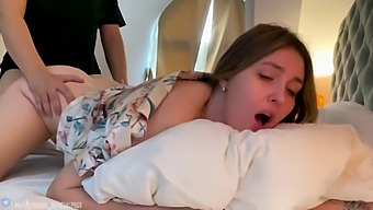 Russian Teen Gets Creampied By Stepson In Hotel Room