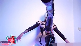 A Voracious Woman Eagerly Mounts A Large Penis. Neir Automata Virtual Protagonist