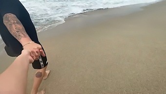 A Stranger Offers Money For Sex And Ejaculation On A Beach