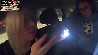 Nashidni Trio: Russian Teens Kira And Emma'S Traffic Stop Turns Into A Steamy Oral Session