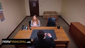 Kira Fox Visits Principal Green'S Office Due To A Dispute Involving His Stepdaughter